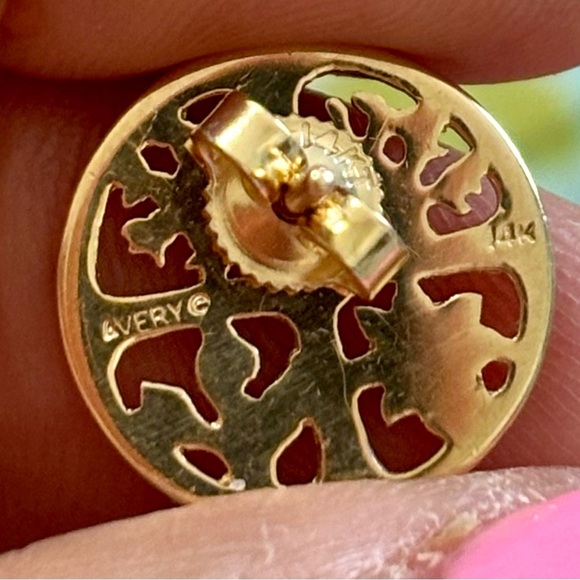 JAMES AVERY - SOLID 14K GOLD FOUR SEASONS STUD EARRINGS - LIKE NEW CONDITION - Picture 8 of 11